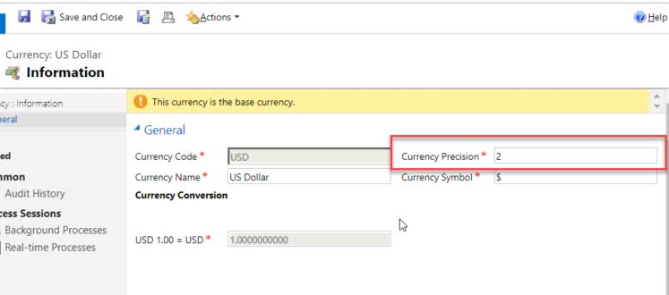 Currency Settings