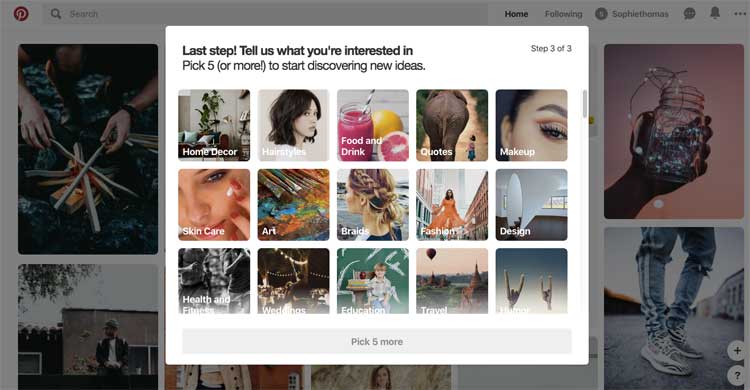 Pinterest Interest